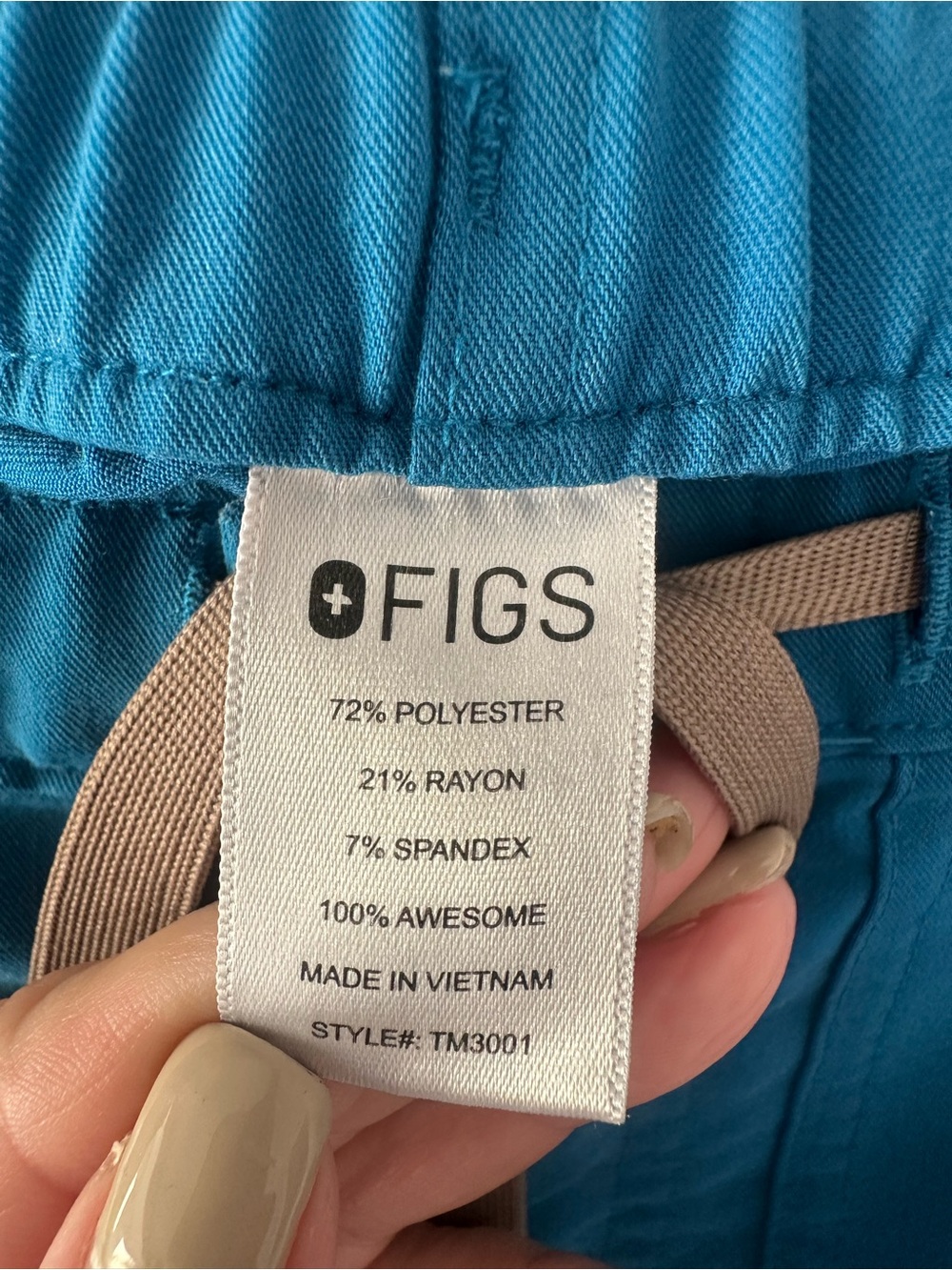 FIGS Men’s Alpine Blue Scrub Set- Top S/ Bottom XS - Picture 6 of 12